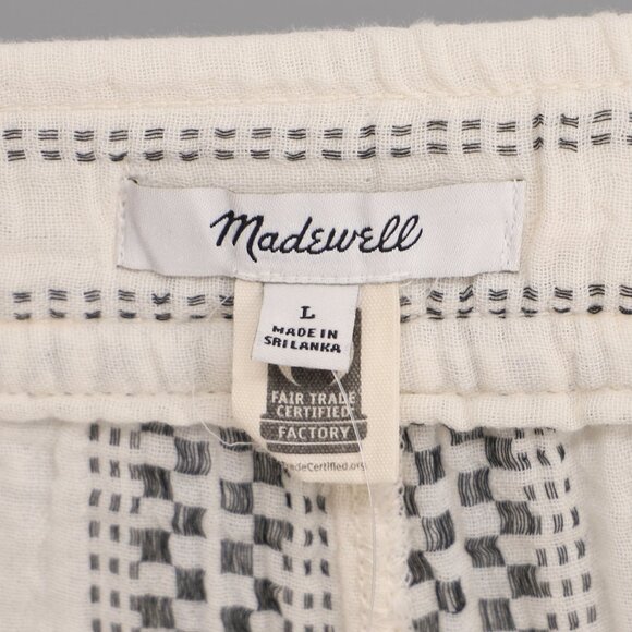 NWT MADEWELL Lightspun Pull-On Balloon Pants in Antique Cream Size L - Picture 8 of 11